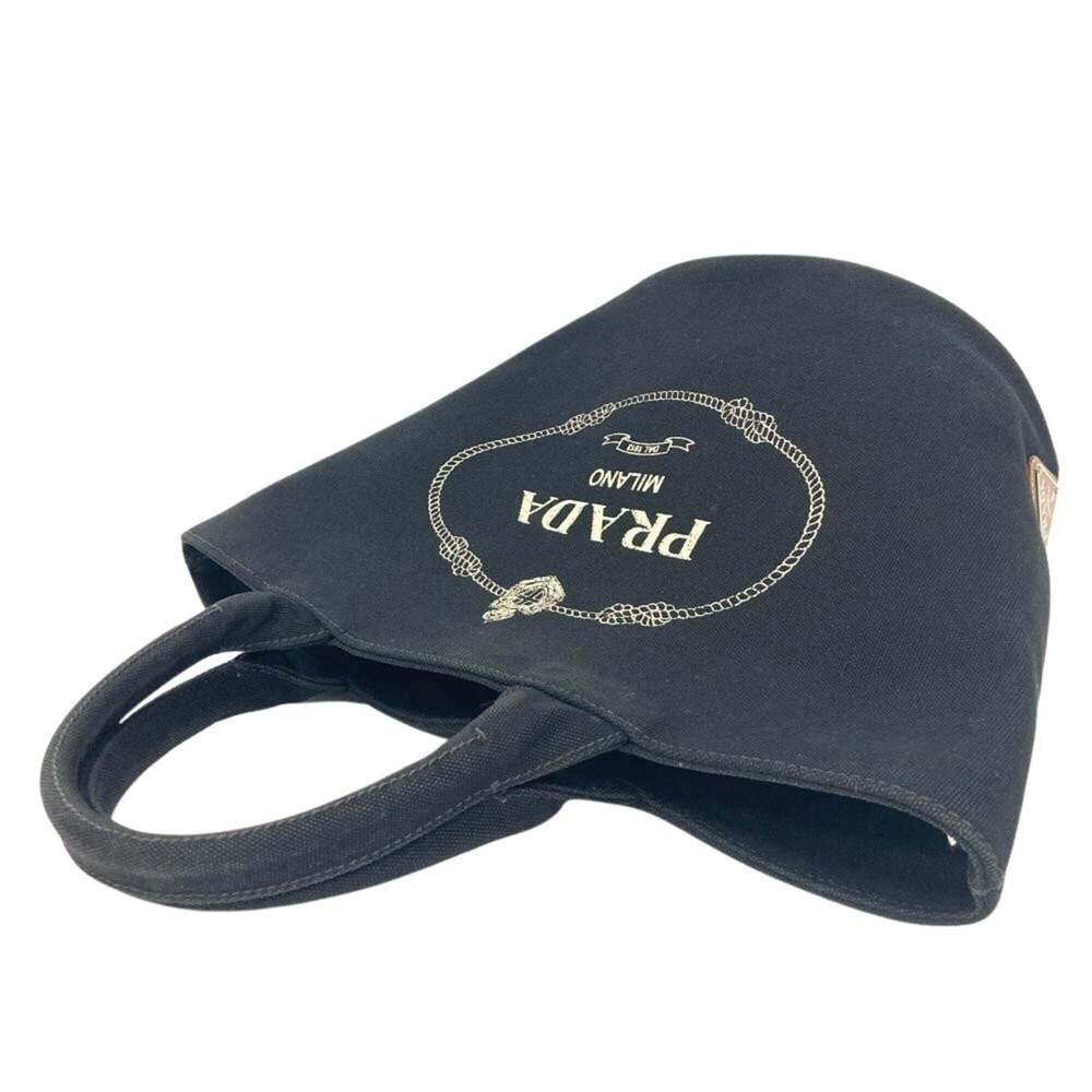 PRADA Black Canvas Shoulder Bag - Picture 3 of 9
